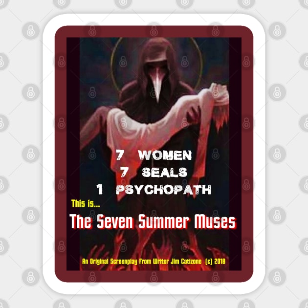 The Seven Summer Muses - Doctor w/ Girl Sticker by Beanietown Studios Media